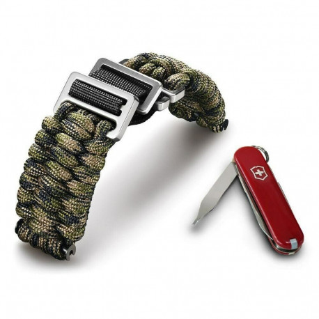 Ремінець INOX паракорд + ніж Victorinox V.60023