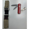 Ремешок INOX паракорд + нож Victorinox V.60025