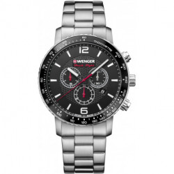 Чоловічий годинник Wenger Watch ROADSTER Black Night Chrono W01.1843.103