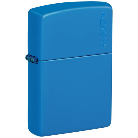 Зажигалка Zippo Classic Sky Blue Matte Zippo Logo 48628 ZL