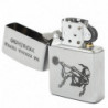 Зажигалка Zippo Classic На коліна перед Україною Satin Chrome 205 HK
