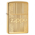 Зажигалка Zippo Classic 254B Zippo and Pattern Design High Polish Brass 29677