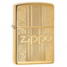 Зажигалка Zippo Classic 254B Zippo and Pattern Design High Polish Brass 29677