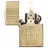 Зажигалка Zippo Classic 254B Zippo and Pattern Design High Polish Brass 29677
