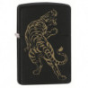 Запальничка Zippo Classic Tiger Design Black Matte Zp29924