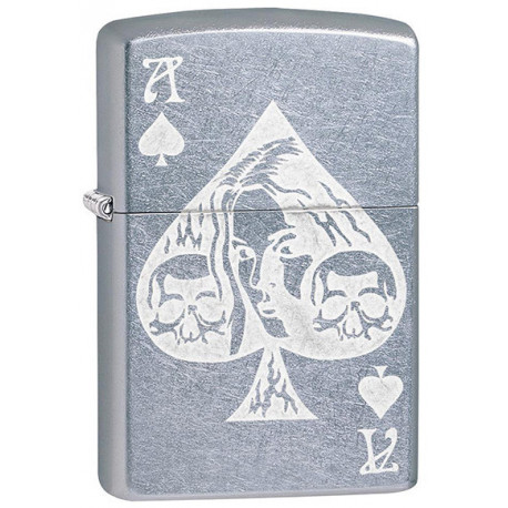 Зажигалка Classic Ace of Spades Goth Street Chrome Zp49113