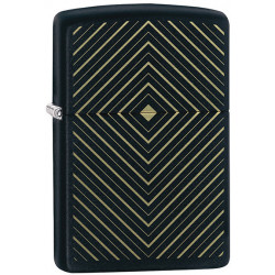 Зажигалка Zippo Classic PF20 Box Design Black Matte Zp49219