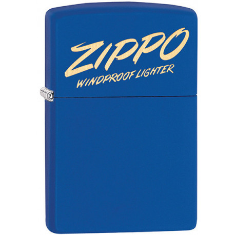 Зажигалка Zippo Classic PF20 Zippo Script Design Royal Matte Zp49223