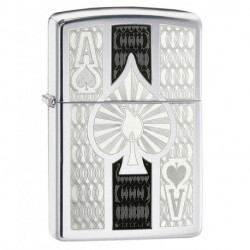 Запальничка Zippo Classic Ace High Polish Chrome Zp24196