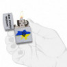 Запальничка Zippo Classic Satin Chrome Україна понад усе! Zp205u