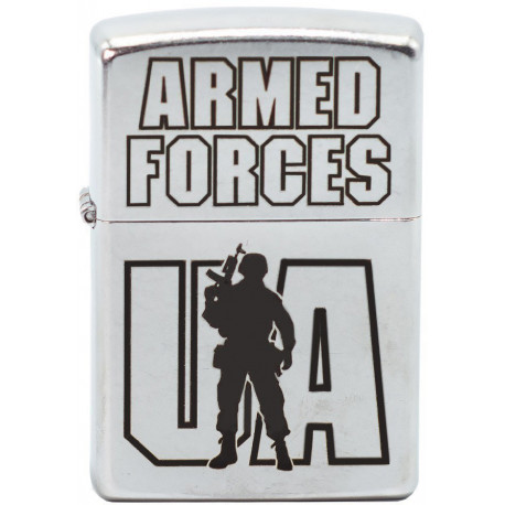 Запальничка Zippo Classic Аrmed Forces Street Chrome Zp207afu