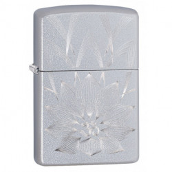 Запальничка Zippo Classic Lotus OHM Design Satin Chrome Zp29859