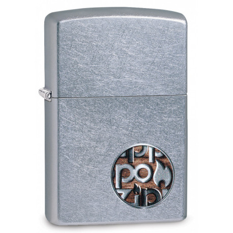 Запальничка Zippo Classic Button Logo Street Chrome Zp29872