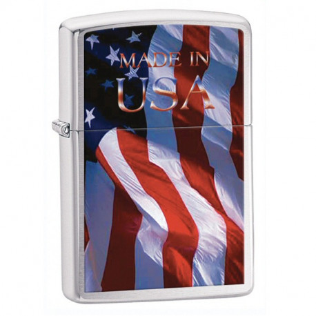 Зажигалка Zippo Classic Made In USA Brushed Chrome Zp24797