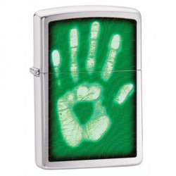 Запальничка Zippo Classic Identity Hand Print High Polish Chrome Zp28283
