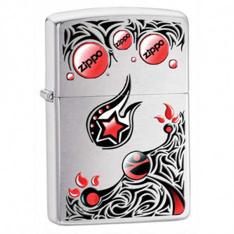 Запальничка Zippo Classic Zippo Stars And Planets Brushed Chrome Zp28056