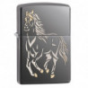 Запальничка Zippo Classic Running Horse Black Ice Zp28645