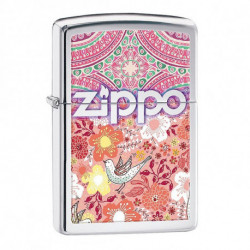 Запальничка Zippo Classic Boho Songbird High Polish Chrome Zp28851