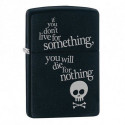 Запальничка Zippo Classic Live For Something Black Matte Zp29091