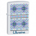 Запальничка Zippo Classic Ukraine Pattern 2 White Matte Zp214up2