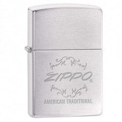 Запальничка Zippo Classic American Traditional Brushed Chrome Zp199755