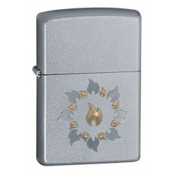 Запальничка Zippo Classic Ring Of Fire Satin Chrome Zp21192