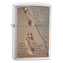 Запальничка Zippo Classic Footprints In Sand Brushed Chrome Zp28180