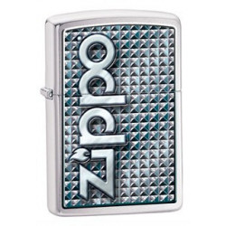 Запальничка Zippo Classic 3D Abstract Emblem Brushed Chrome Zp28280