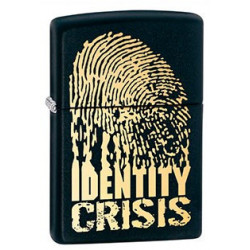 Запальничка Zippo Classic Identity Crisis Black Matte Zp28295