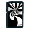Запальничка Zippo Classic Spiral Black/White Black Matte Zp28297