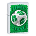 Зажигалка Zippo Classic Clover Dice White Matte Zp28298