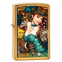 Запальничка Zippo Classic Industrial Machinery Lady Brushed Brass Zp28321