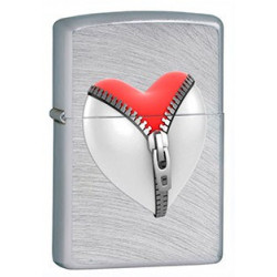 Запальничка Zippo Classic Zip Heart Chrome Arch Zp28327