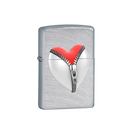 Зажигалка Zippo Classic Zip Heart Chrome Arch Zp28327