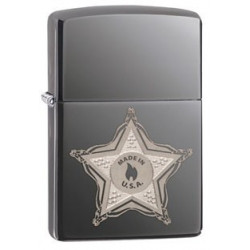 Запальничка Zippo Classic Skull Badge Black Ice Zp28360