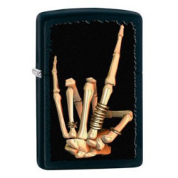 Запальничка Zippo Classic Heavy Metal Salute Black Matte Zp28438