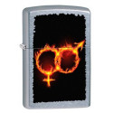 Зажигалка Zippo Classic Man Woman Fire Street Chrome Zp28446
