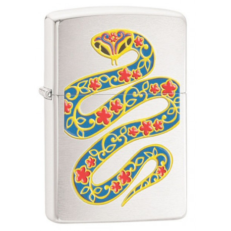Запальничка Zippo Classic Year Of The Snake 2013 Brushed Chrome Zp28456