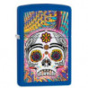 Зажигалка Zippo Classic Day Of The Dead Royal Blue Matte Zp28470