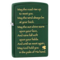Запальничка Zippo Classic Irish Blessing Green Matte Zp28479