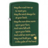 Запальничка Zippo Classic Irish Blessing Green Matte Zp28479