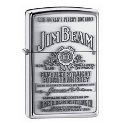 Запальничка Zippo Classic Jim Beam Pewter Emblem High Polish Chrome Zp250jb.928