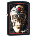 Запальничка Zippo Mazzi Skull & Spider Black Matte Zp28627