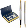 Набор Waterman HEMISPHERE Stainless Steel GT FP+BP (перьевая + шариковая)