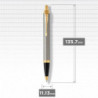 Ручка кулькова Parker IM Brushed Metal GT BP блістер 22 236