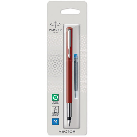 Ручка перьевая Parker VECTOR Red FP M блистер 05 316