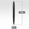 Ручка кулькова Parker JOTTER XL Monochrome Black BT BP блістер 12 436