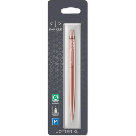 Ручка шариковая Parker JOTTER XL Monochrome Pink Gold PGT BP блистер 12 636