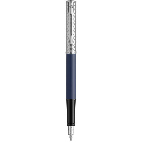 Ручка перова Waterman ALLURE Deluxe Blue CT FP F 13 401