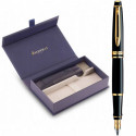 Набір Waterman EXPERT Black GT FP F (перова ручка + чохол)